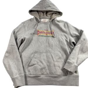 Original Penguin Munsingwear Hoodie Mens XL Heather Gray‎ Embroidered Logo